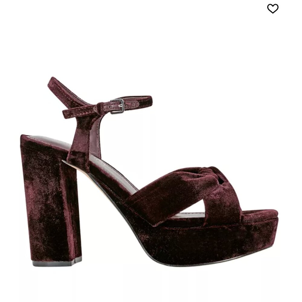Marc Fisher Velvet Platform Sandal